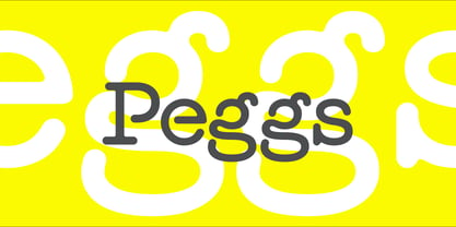 Peggs Font Poster 1